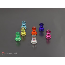 Fixador Magnético Colorido Ø11 x 17 mm  - Diversas cores